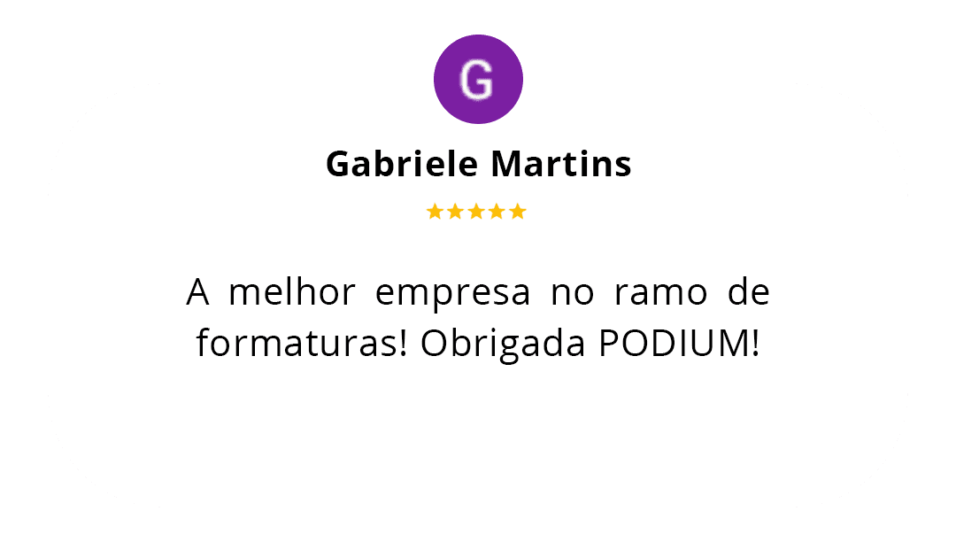 Avaliação sobre Pódium - Eventos & Formaturas em Florianópolis